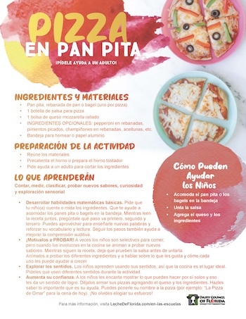 Instrucciones para Pizza en Pan Pita
