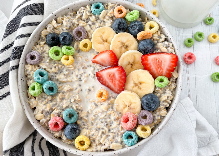 Cereal con Leche y Avena para el Día Siguiente