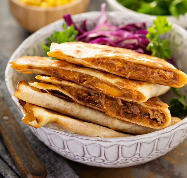Quesadilla de Cerdo BBQ en 5 fáciles pasos Leche de Florida