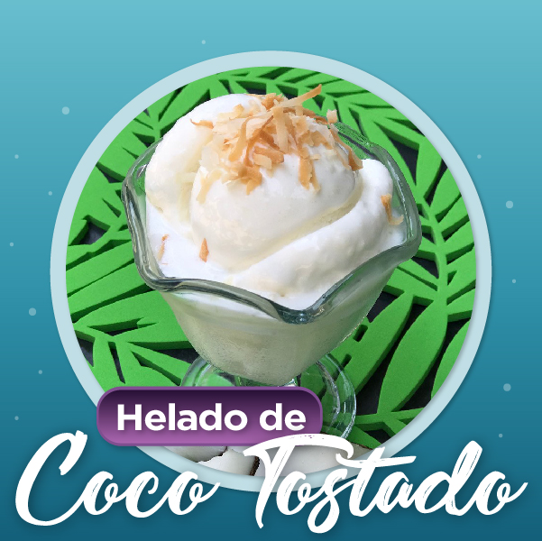 helado coco tostado Leche de Florida