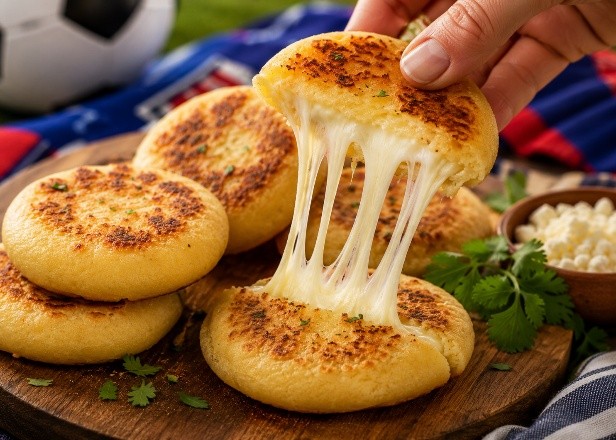 Mini Arepas Colombianas con Queso