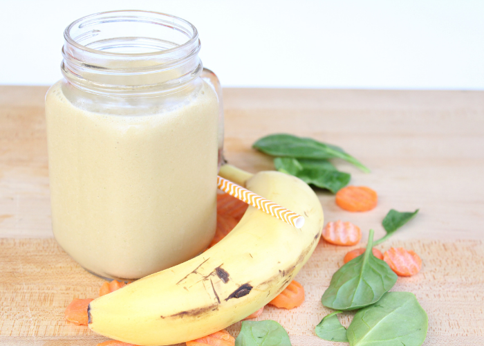 Batido Verde de Banana y Zanahoria