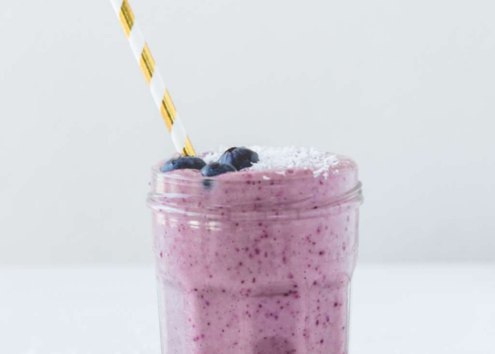 Batido (Smoothie) de Arándanos y Avena