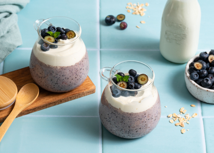 AVENA Para el día siguiente con KÉFIR Y ARÁNDANOS