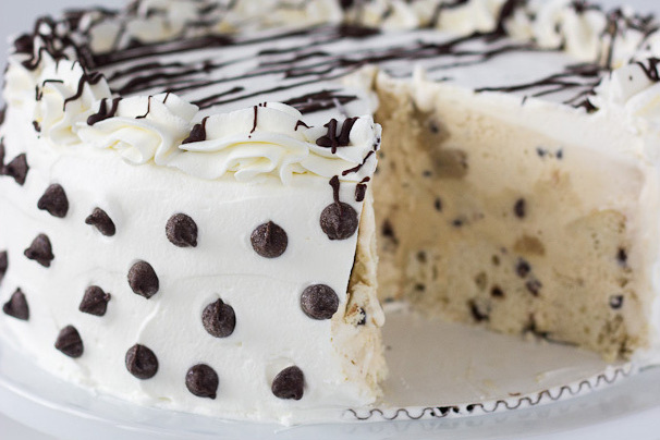 Torta de Helado Cookie Dough y Chispas de Chocolate