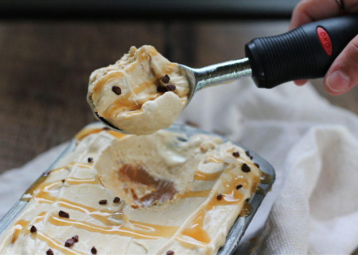 Helado de Café y Dulce de Leche