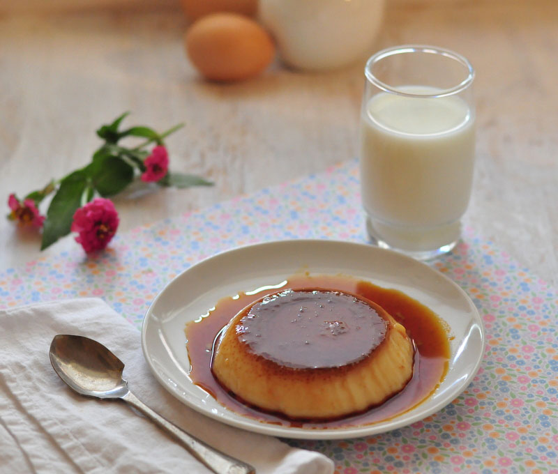 Flan de caramelo salado