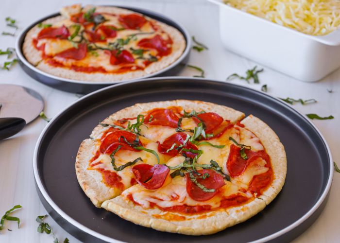 Pizza Saludable Baja en Calorías y Alta en Proteína