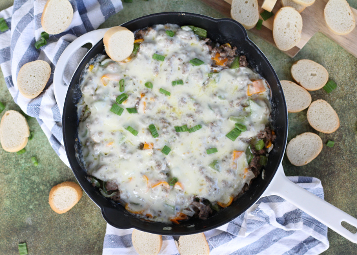 Dip de Philly Cheesesteak