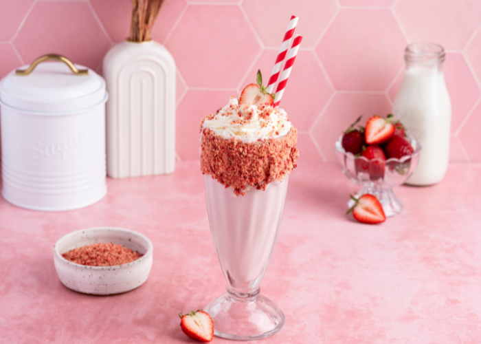 Batido de Torta de Fresa