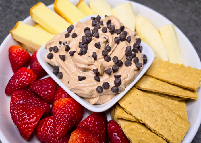 Dip de Cheesecake de Chocolate y Avellanas