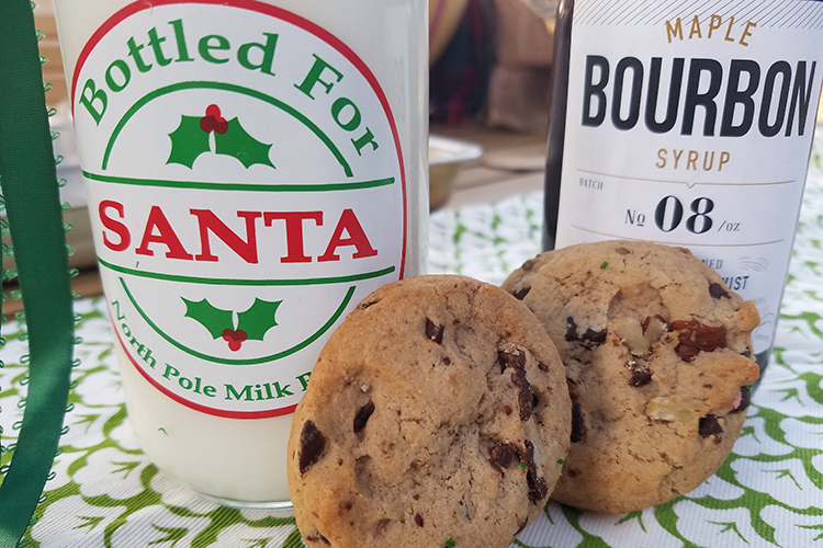 Galletas de chispitas de chocolate con aroma de bourbon (whisky americano)