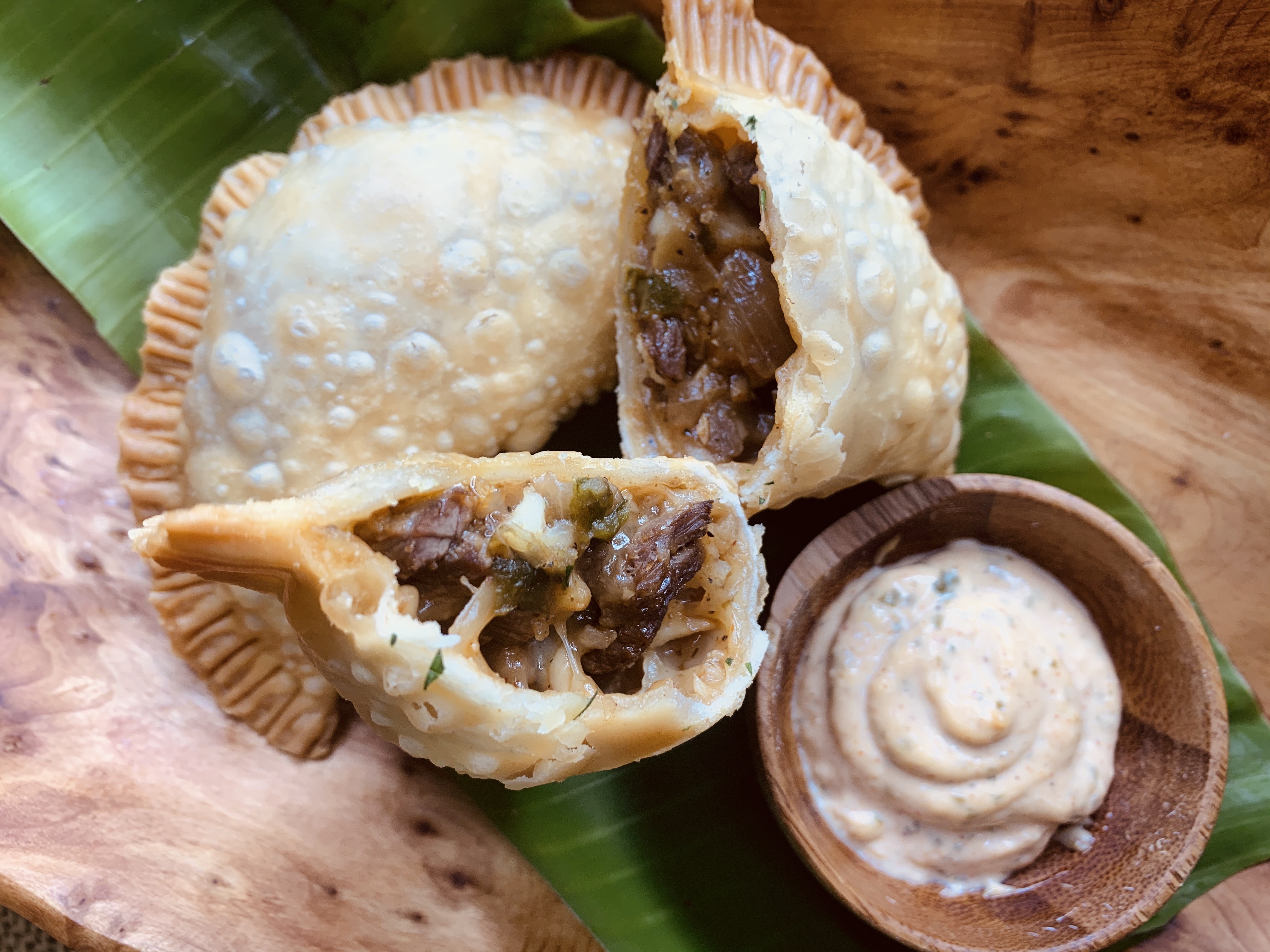 Empanadas de churrasco con queso
