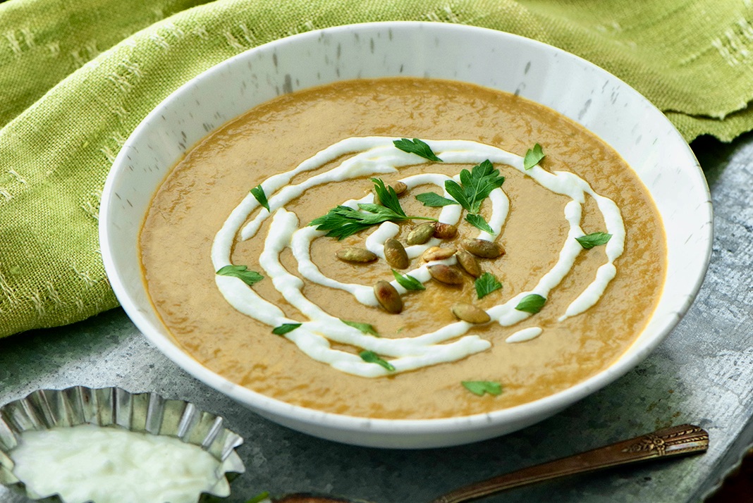 Sopa de Calabazas y Champiñones