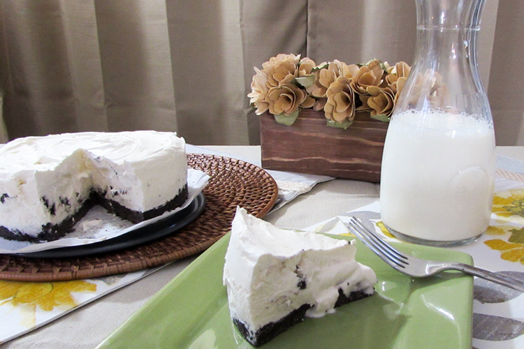 Torta de Queso Helado de Galletas y Crema Sin Gluten